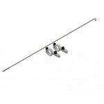 Lynx 180CFX - Boom Servo Mount Set - STD Length - Set - Silver [LX1574]